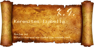 Keresztes Izabella névjegykártya